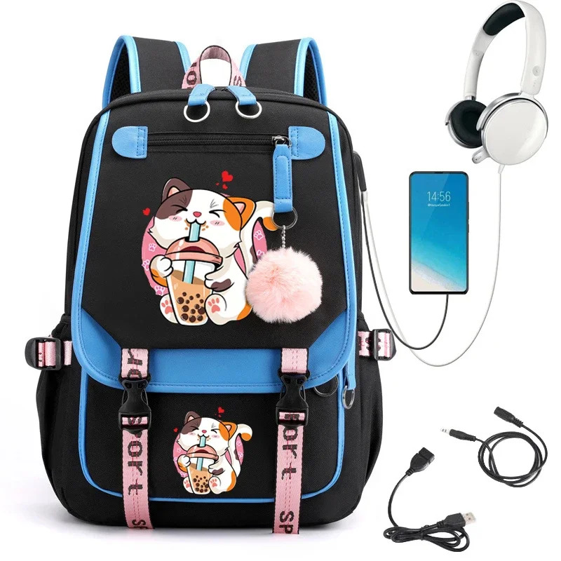 Korean Tea Set - 2024 New Nylon Women Backpack Korean