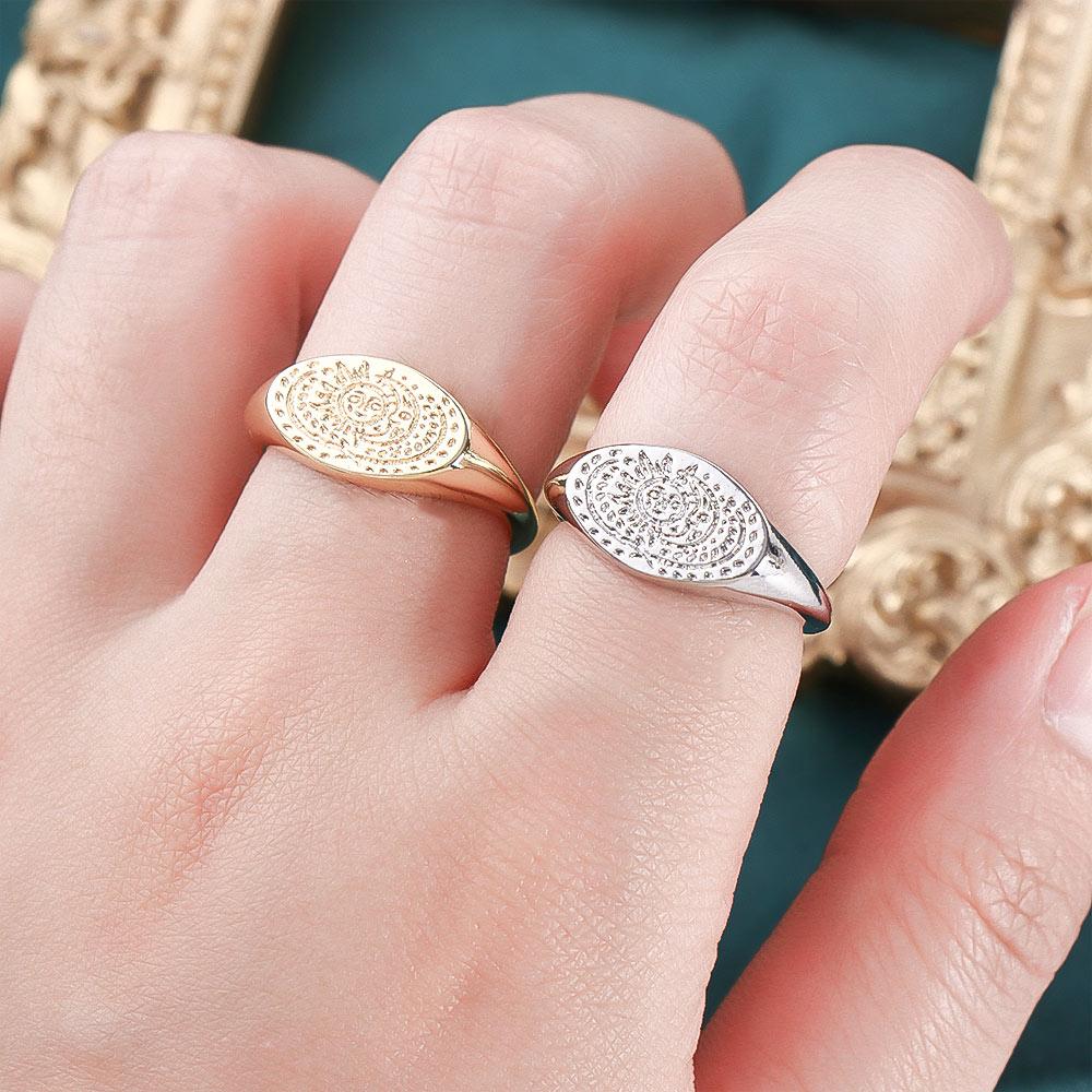 Minimalist Sun Moon Pattern Ri - Korean Women Lifestyle ulasan dan harga