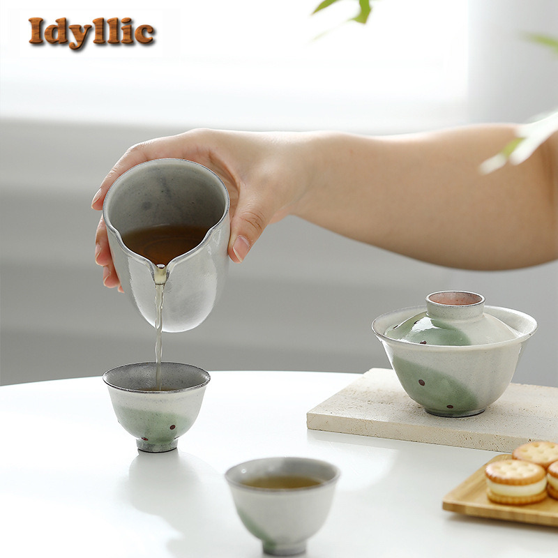 Wabi Sabi Style Power Yin Coar - Korean Tea Set ulasan dan harga