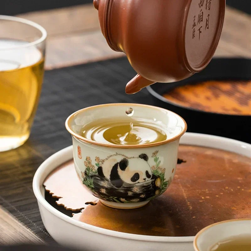 1 Pc Chinese Tradition Ru Kiln - Korean Tea Set ulasan dan harga