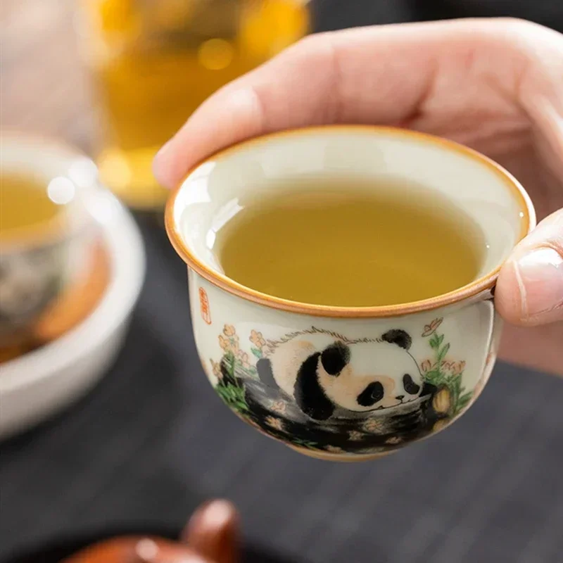 1 Pc Chinese Tradition Ru Kiln - Korean Tea Set ulasan dan harga
