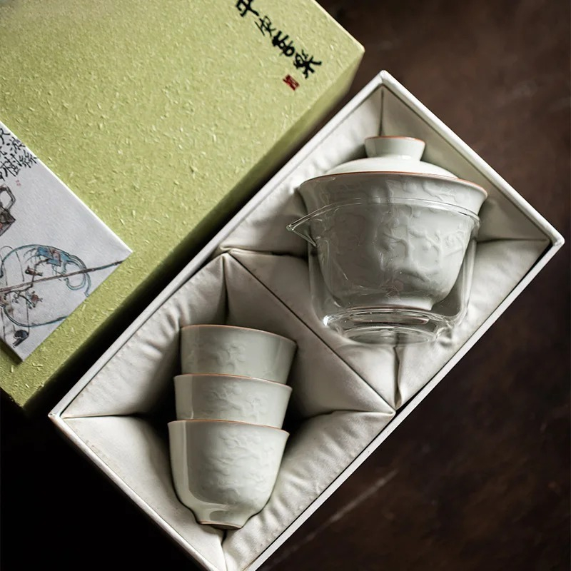 Boutique Handmade Relief Cover - Korean Tea Set ulasan dan harga