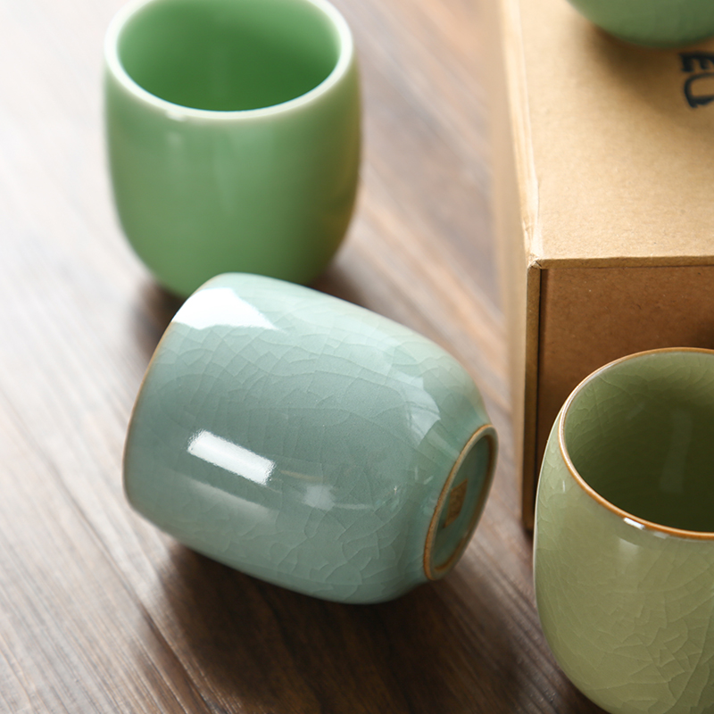 CHANSHOVA-Porcelain Tea Cup Se - Celadon Ceramic Cup ulasan dan harga