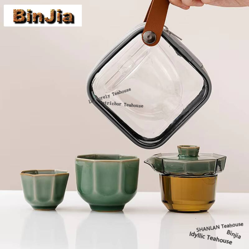 Yue Kiln Celadon Travel Portab - Celadon Ceramic Cup ulasan dan harga