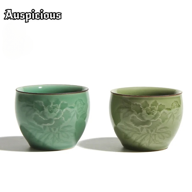 120ml Handmade Longquan Celado - Celadon Ceramic Cup ulasan dan harga