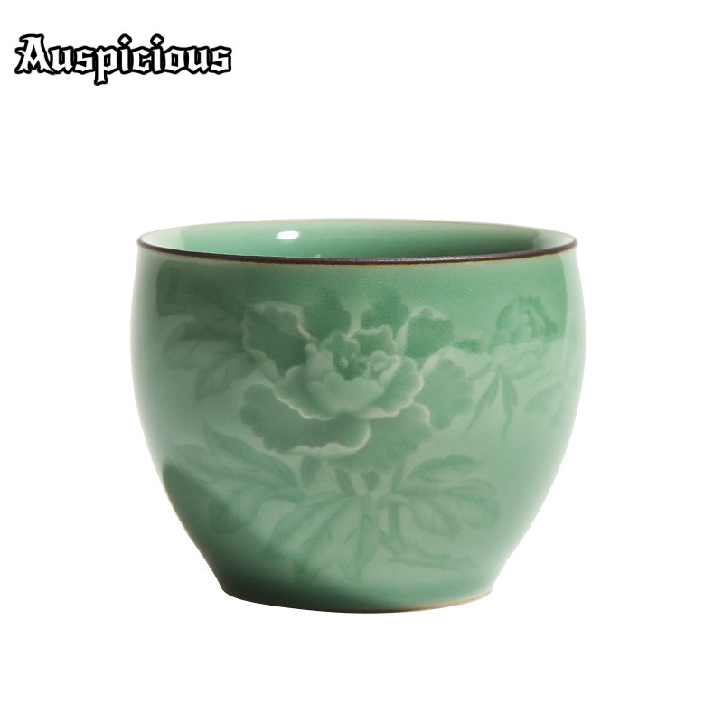 120ml Handmade Longquan Celado - Celadon Ceramic Cup ulasan dan harga