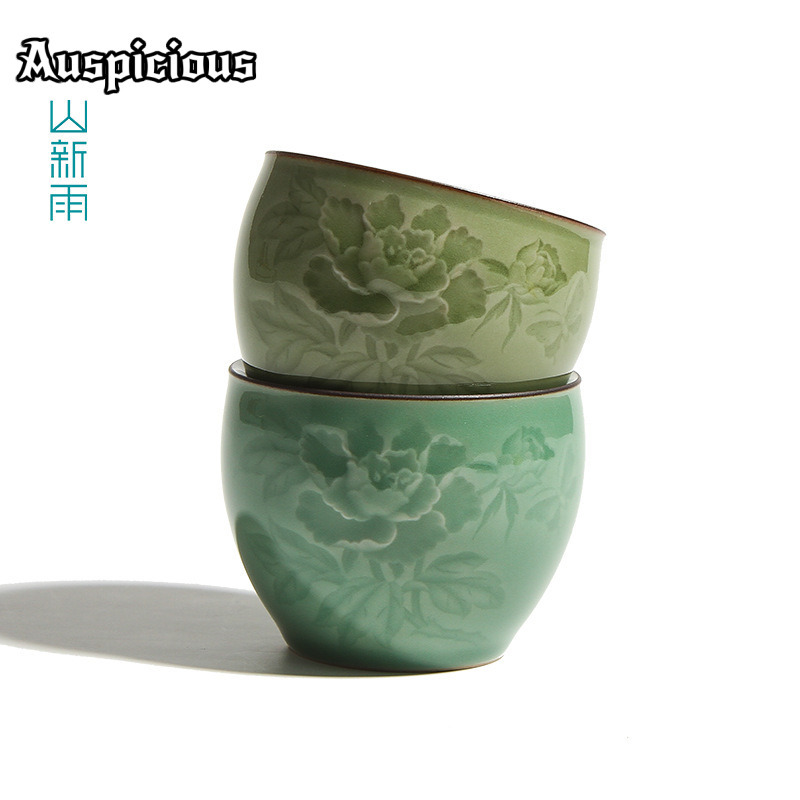 120ml Handmade Longquan Celado - Celadon Ceramic Cup ulasan dan harga