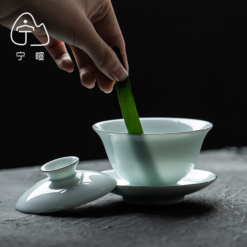 Yingqing Celadon Three-Talent  - Celadon Ceramic Cup ulasan dan harga