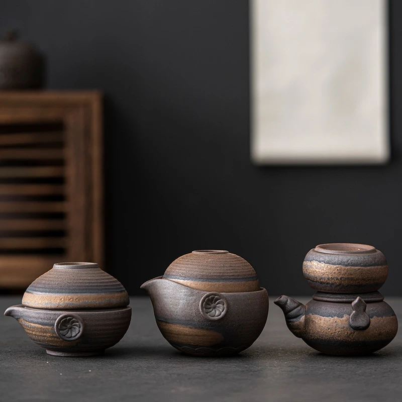 Portable Japanese Ceramic Teap - Korean Tea Set ulasan dan harga