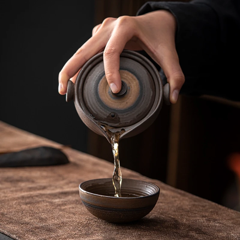 Portable Japanese Ceramic Teap - Korean Tea Set ulasan dan harga