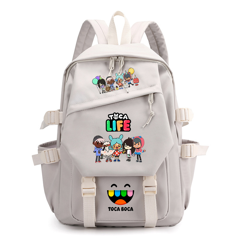 Toca Life World Print Backpack - Korean Women Lifestyle ulasan dan harga
