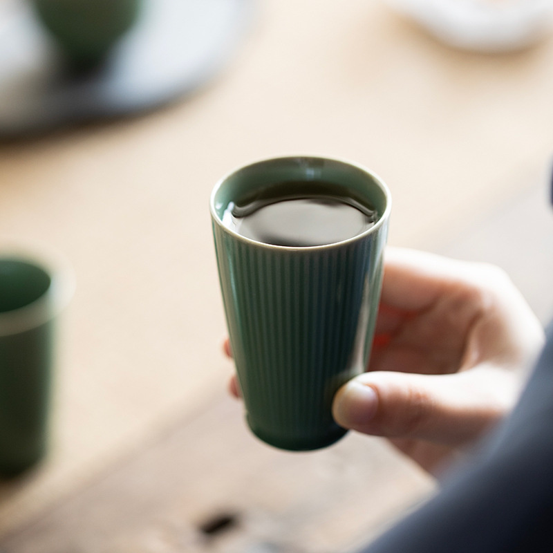 90ML Yue Kiln Celadon Tea Cup  - Celadon Ceramic Cup ulasan dan harga