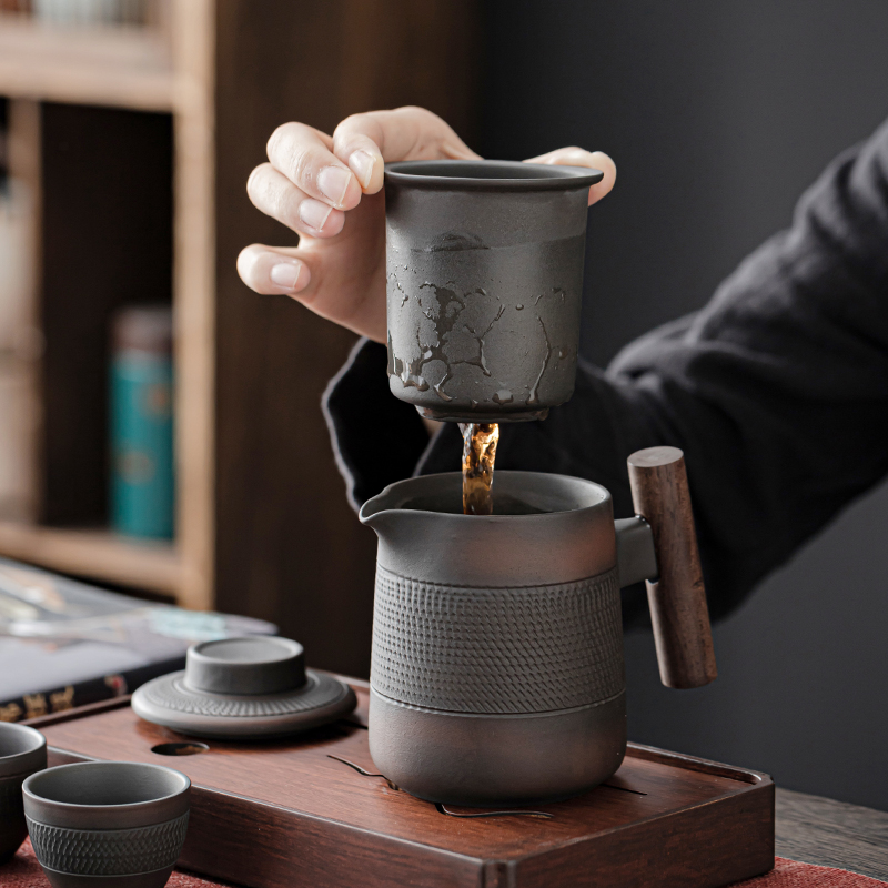 High-end Purple Pottery RetroT - Korean Tea Set ulasan dan harga
