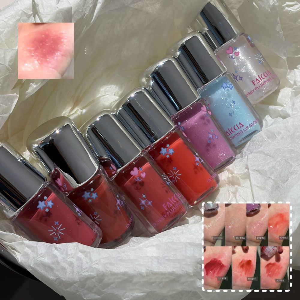 Baby Blue Sparkling Lip Gloss  - Lip Tint Korean ulasan dan harga