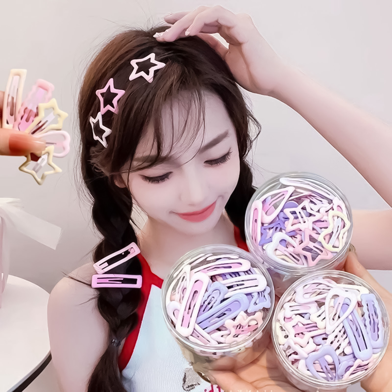 3PCS Sweet Style Headwear Pins - Korean Women Lifestyle ulasan dan harga