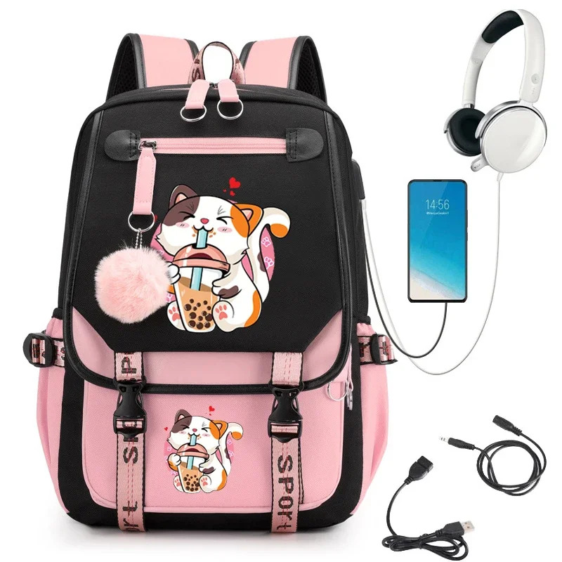 2024 New Nylon Women Backpack  - Korean Tea Set ulasan dan harga