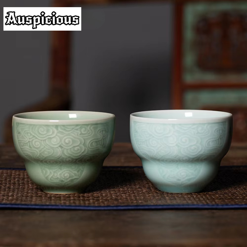100ml Handamde Longquan Celado - Celadon Ceramic Cup ulasan dan harga