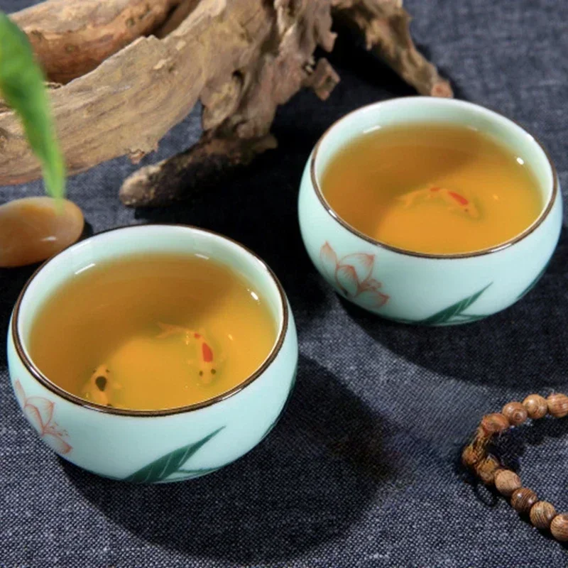 Tea Cup Ceramic  1PC Celadon H - Celadon Ceramic Cup ulasan dan harga