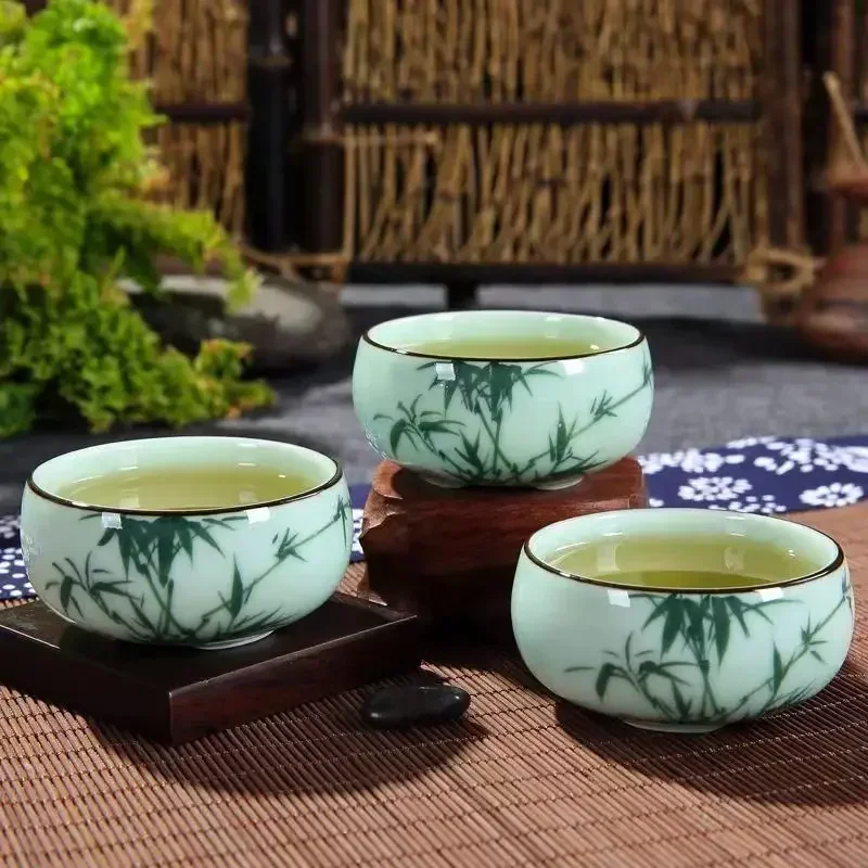 Tea Cup Ceramic  1PC Celadon H - Celadon Ceramic Cup ulasan dan harga