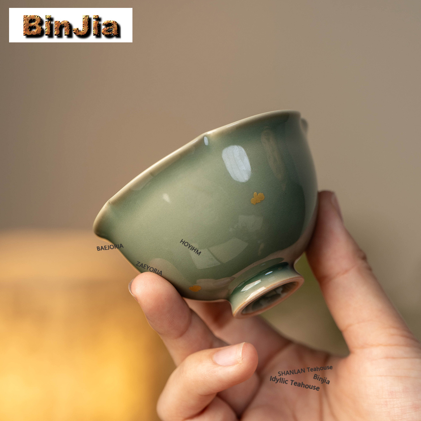 100ml Yue Kiln Celadon Teacup  - Celadon Ceramic Cup ulasan dan harga
