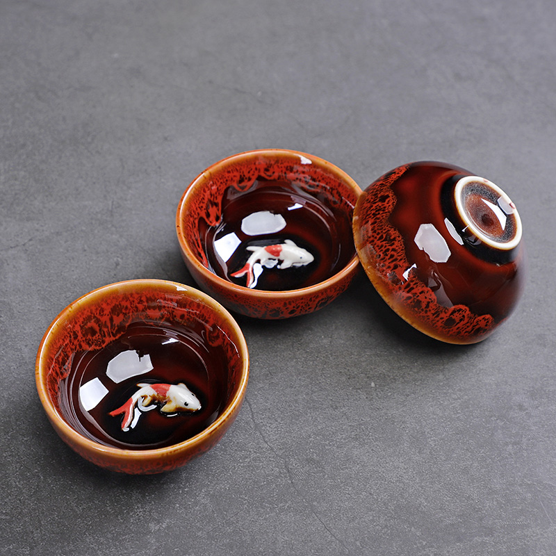 Celadon Fish Cute Teacup, Chin - Celadon Ceramic Cup ulasan dan harga