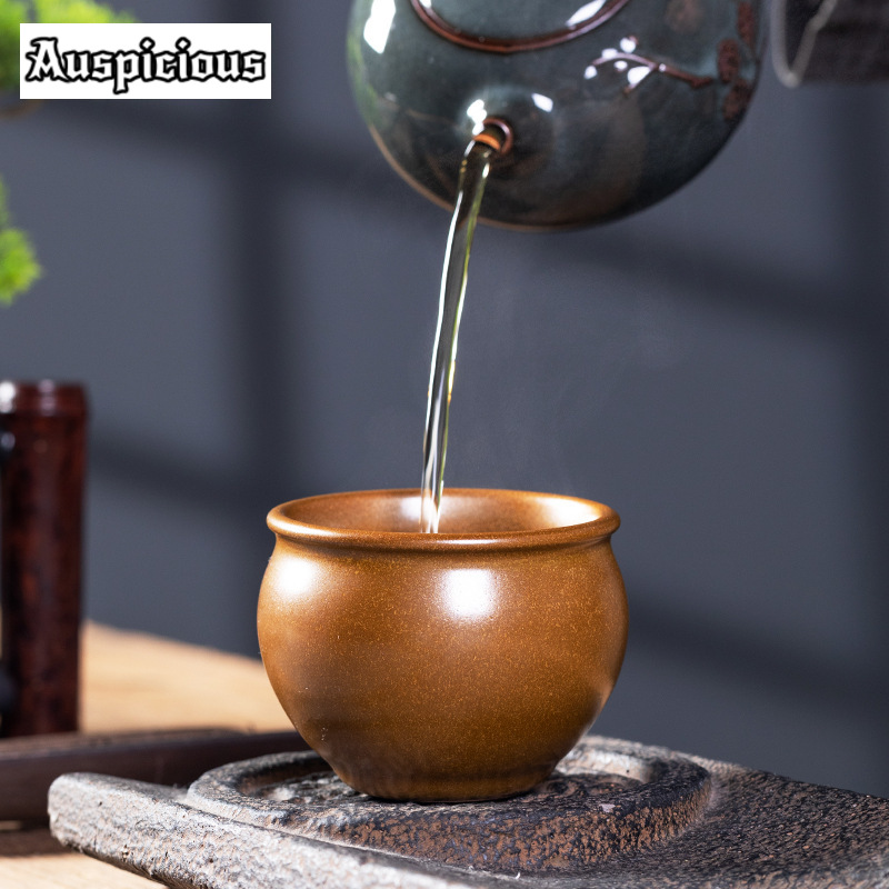 90ml Handmade Tea-dust Glaze C - Celadon Ceramic Cup ulasan dan harga